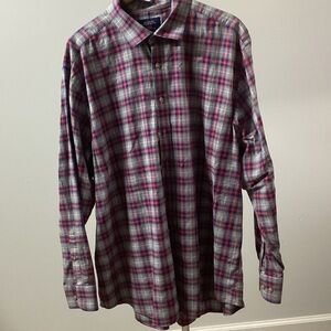 Brooks Brothers Red and Gray Plaid Shirt